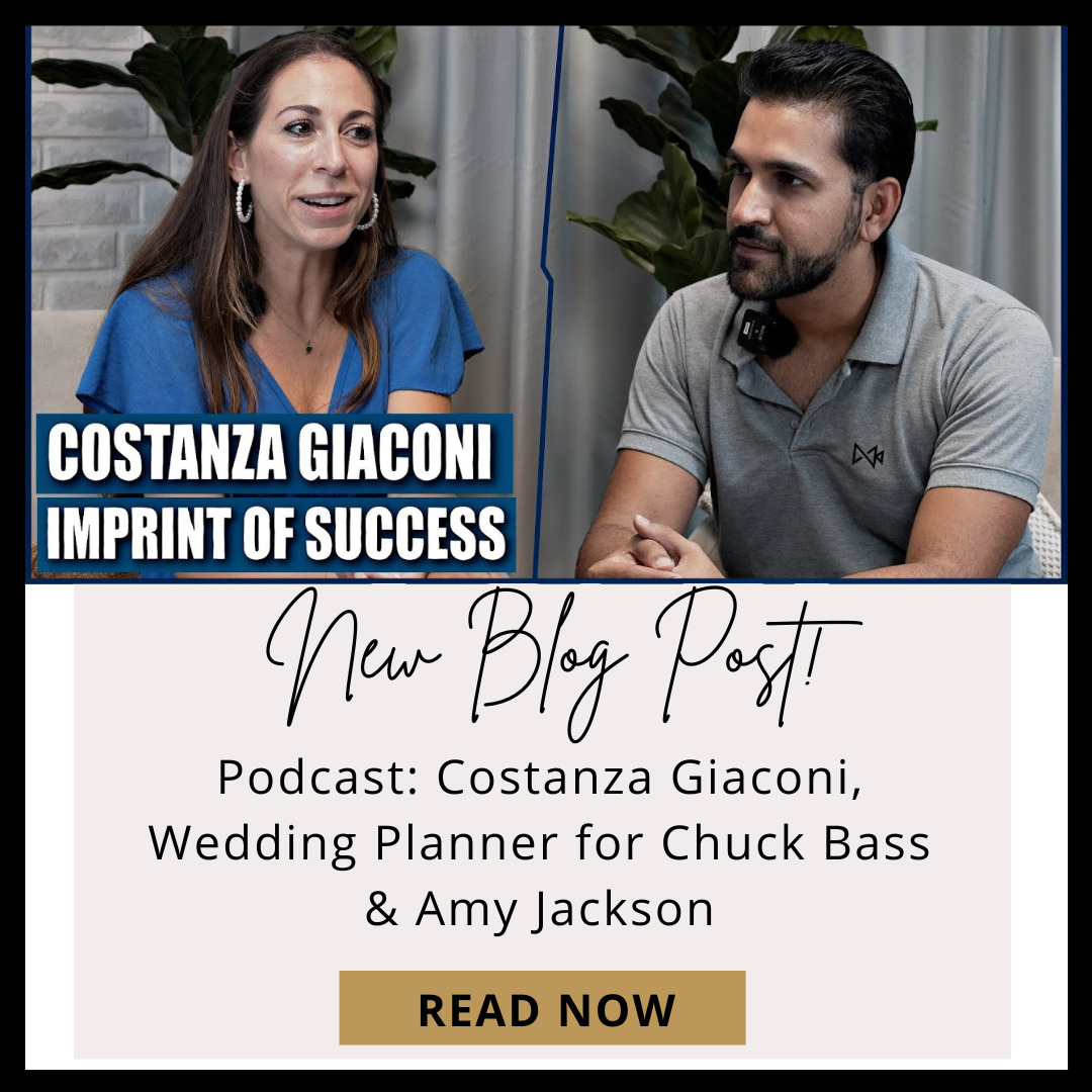 Podcast: Costanza Giaconi, The Wedding Planner for Gossip Girl’s Chuck Bass & Amy Jackson.